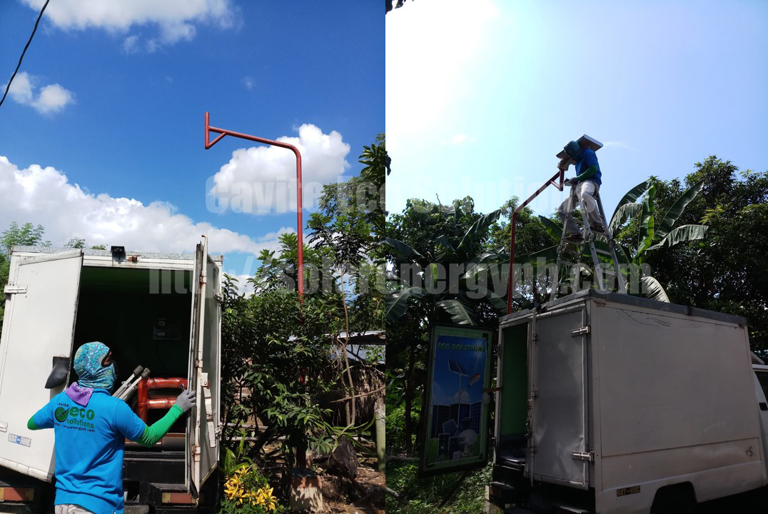Solar Energy in the Philippines, solar power Philippines, solar powered streetlights, solar energy Philippines, solar streetlights, solar streetlights installation, off-grid solar installation, solar power Philippines, solar Power in the Philippines, solar power installation, Cavite Eco Solutions, 20 watts solar powered integrated streetlights