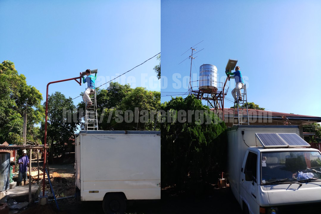 Solar Energy in the Philippines, solar power Philippines, solar powered streetlights, solar energy Philippines, solar streetlights, solar streetlights installation, off-grid solar installation, solar power Philippines, solar Power in the Philippines, solar power installation, Cavite Eco Solutions, 20 watts solar powered integrated streetlights
